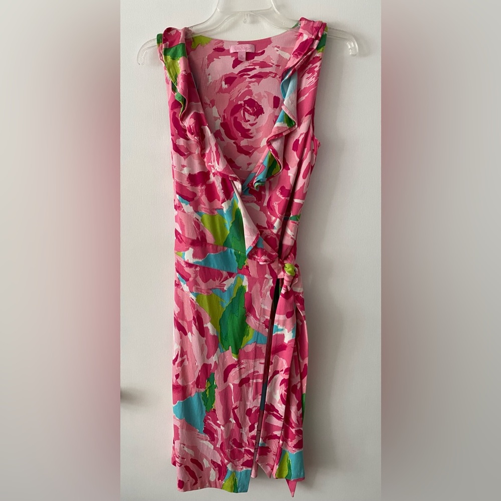 Lilly Pulitzer Hayden dress in Hotty Pink First Impressions
